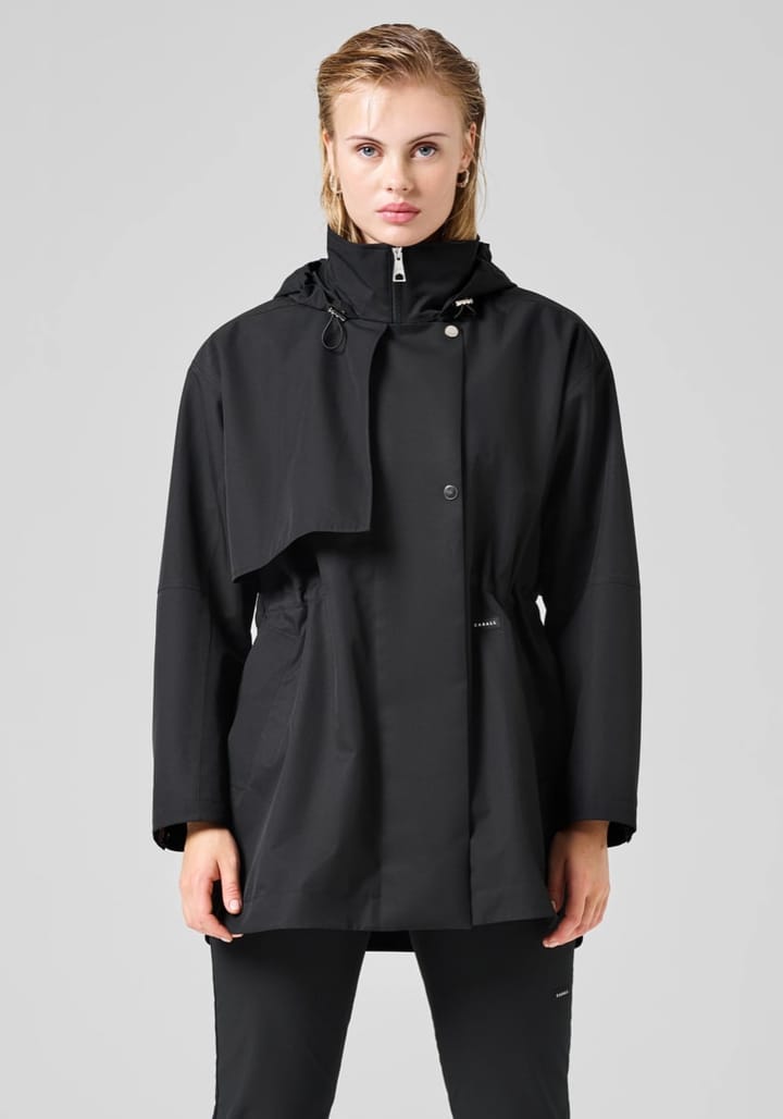 Casall Scandi Trench Rain Coat Black Casall