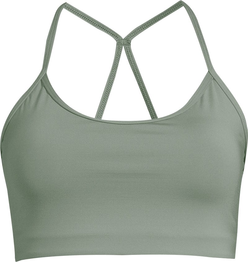 Casall Women's Sleek Strappy Sports Bra Dusty Green