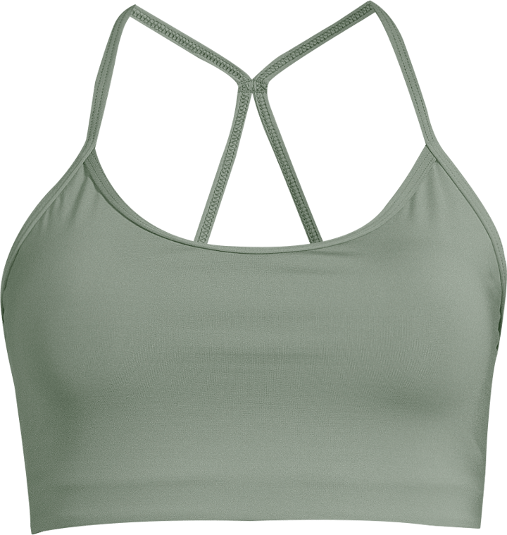 Casall Women's Sleek Strappy Sports Bra Dusty Green Casall