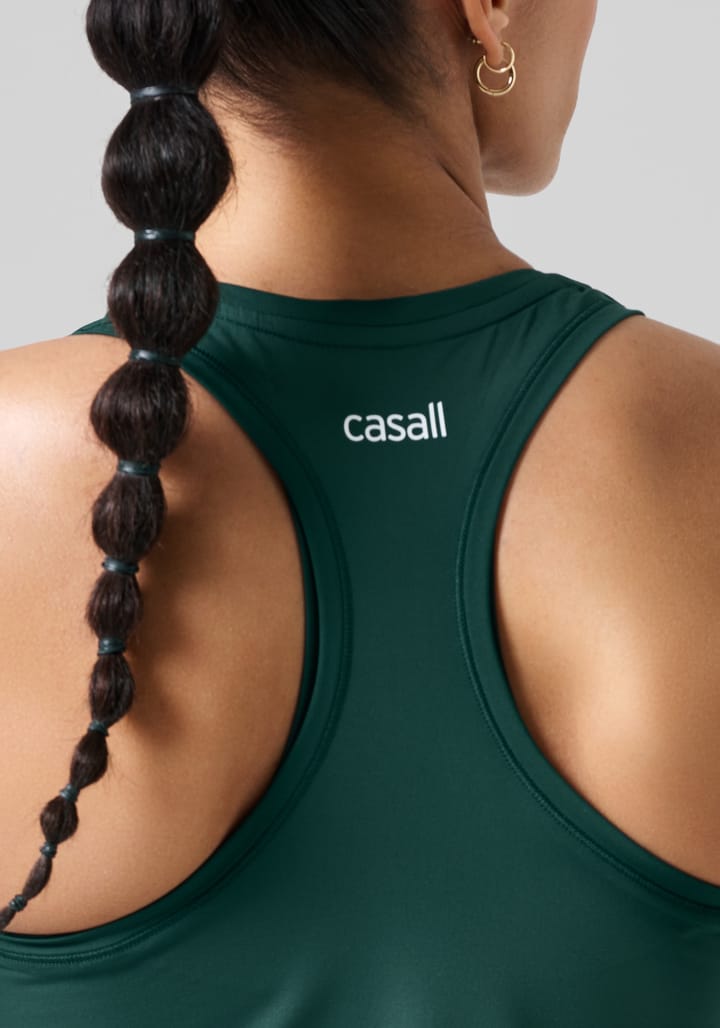 Casall Women's Essential Racerback Tank Dark Pine Casall