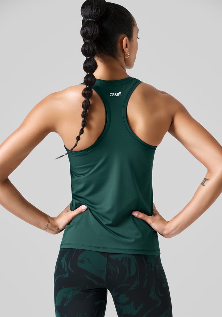 Casall Women's Essential Racerback Tank Dark Pine Casall