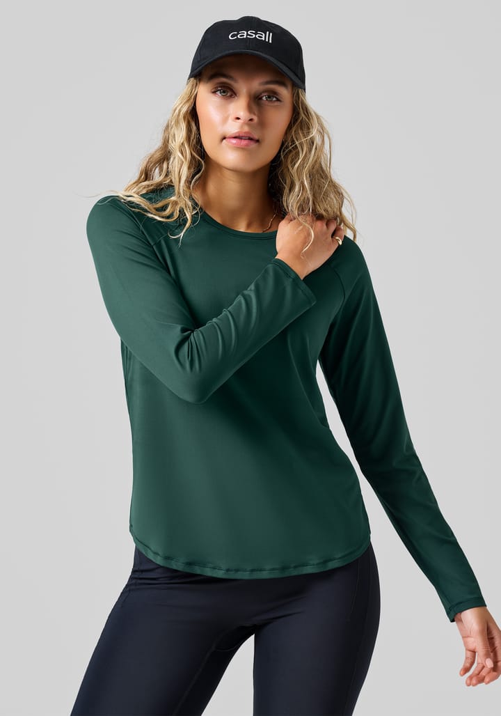 Casall Women's Essential Long Sleeve Dark Pine Casall