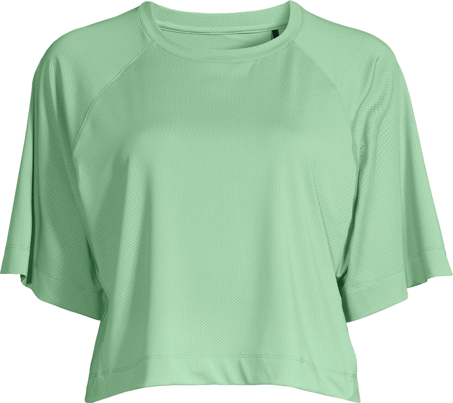 Casall Women's Laser Mesh Crop Tee Apple Crush