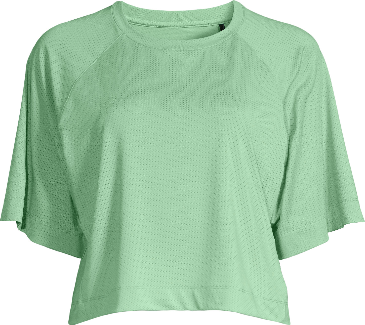 Casall Women’s Laser Mesh Crop Tee Apple Crush