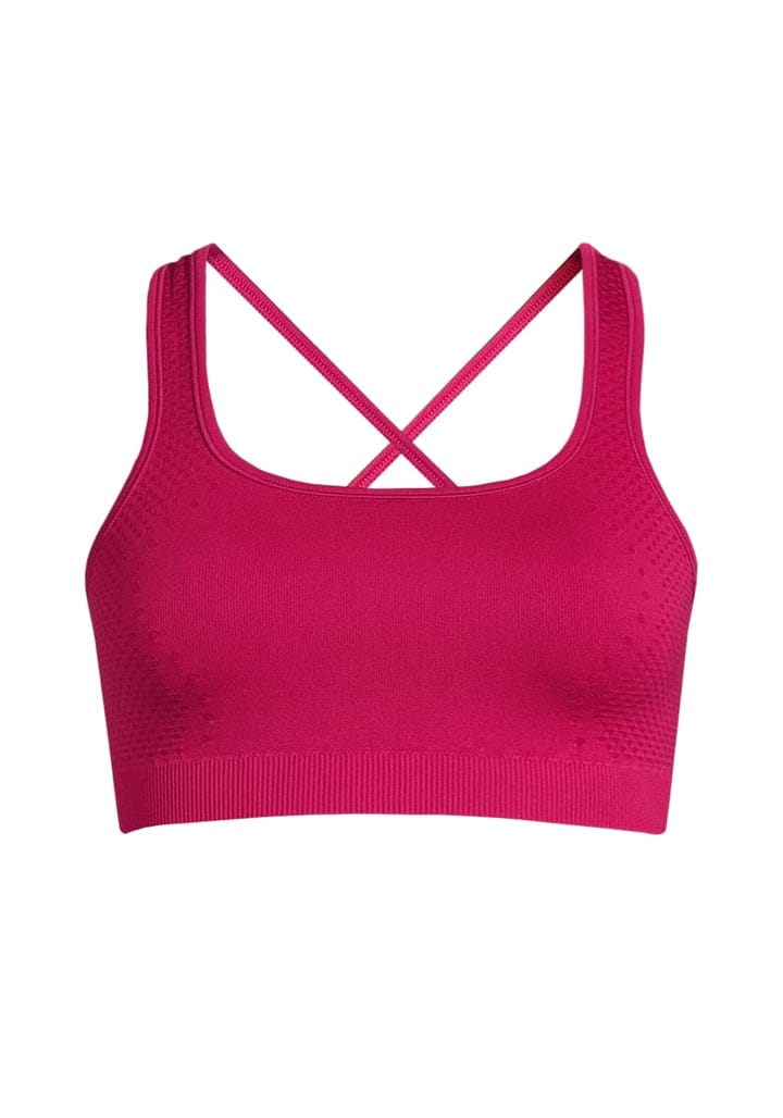 Casall Scallop Seamless Bralette Punch Pink Casall