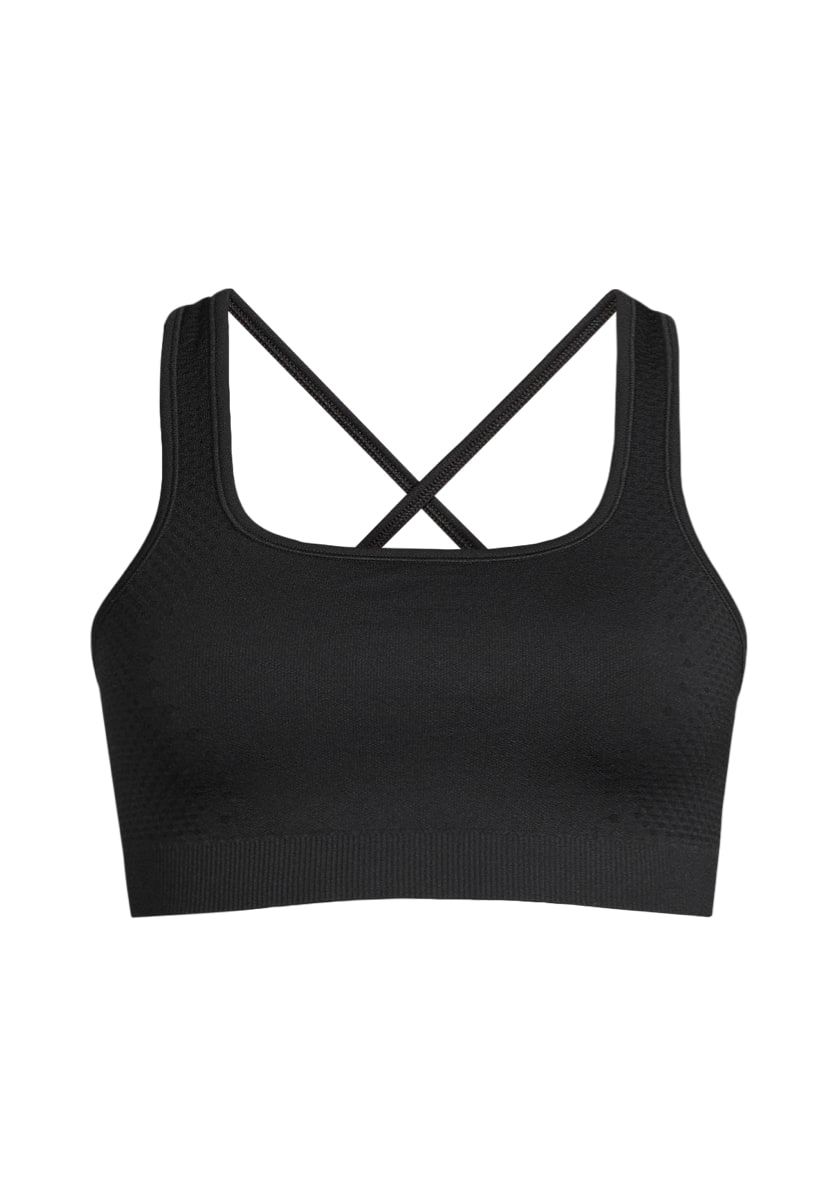 Casall Scallop Seamless Bralette Black