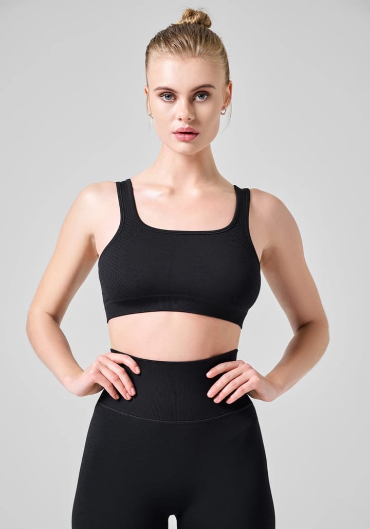 Casall Scallop Seamless Bralette Black Casall