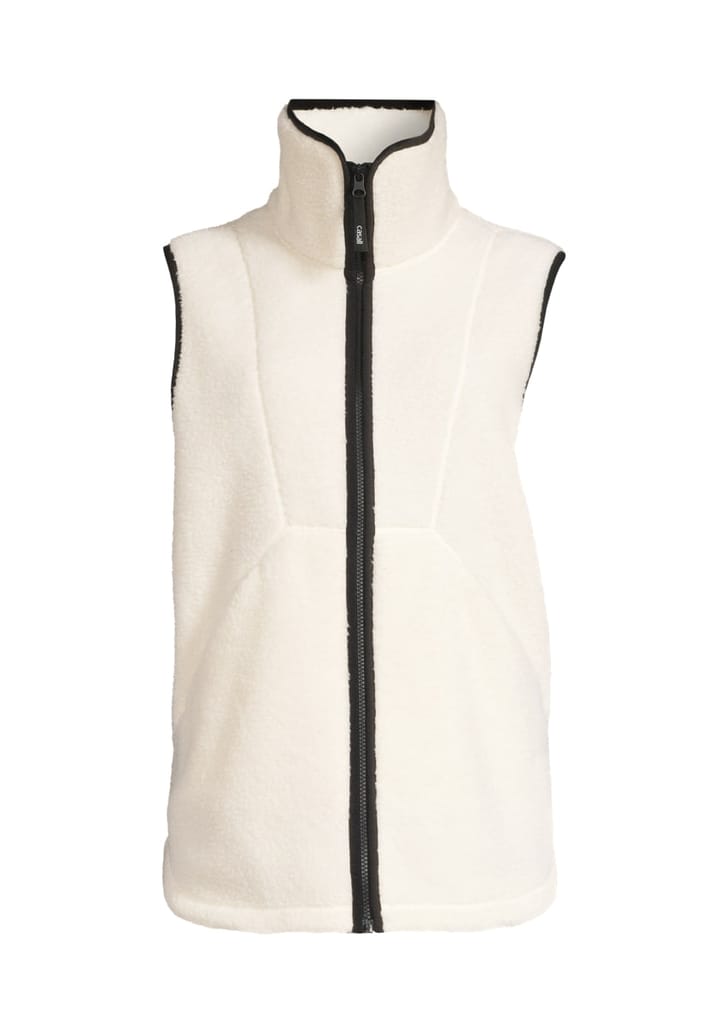 Casall High Collar Pile Vest Off White Casall