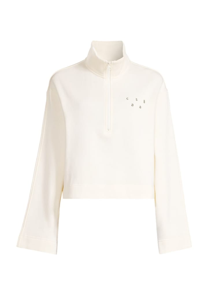 Casall Comfy Half Zip Sweater Off White Casall