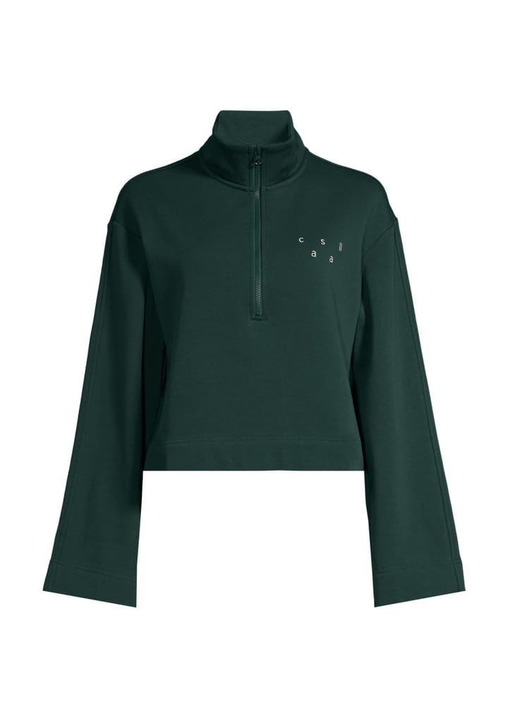 Casall Comfy Half Zip Sweater Dark Pine Casall