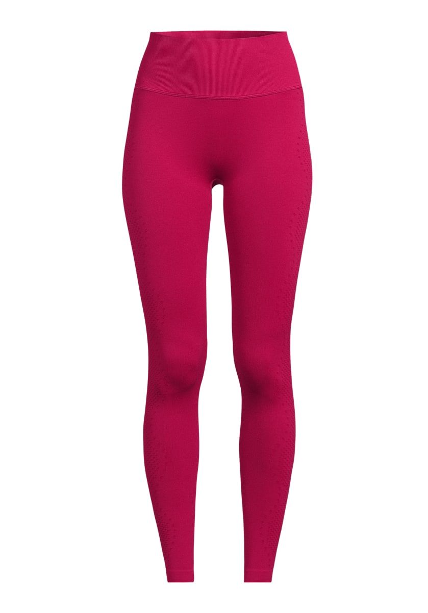 Casall Scallop High Waist Seamless Tights Punch Pink