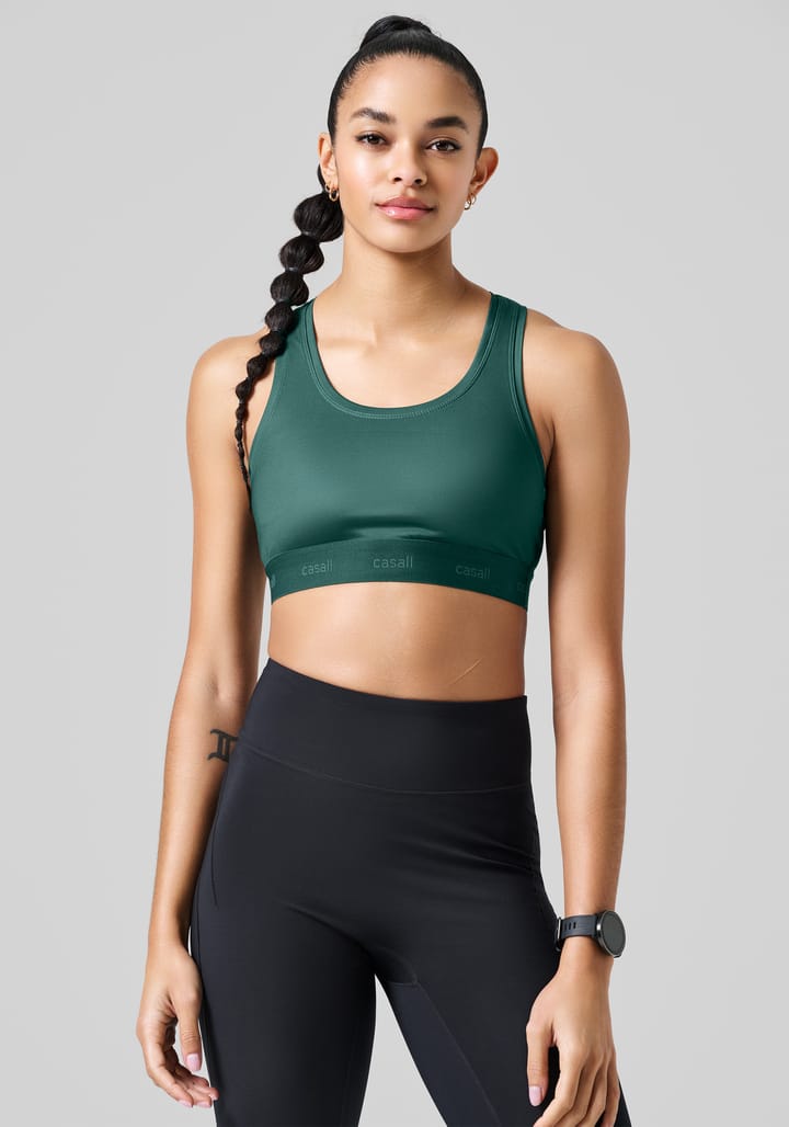 Casall Women's Graphic Sports Bra Dark Pine Casall