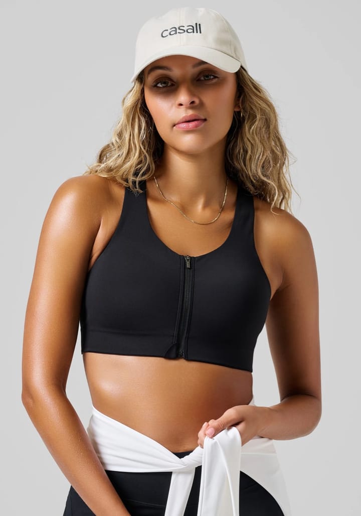 Casall Impact Zip Sports Bra Black Casall