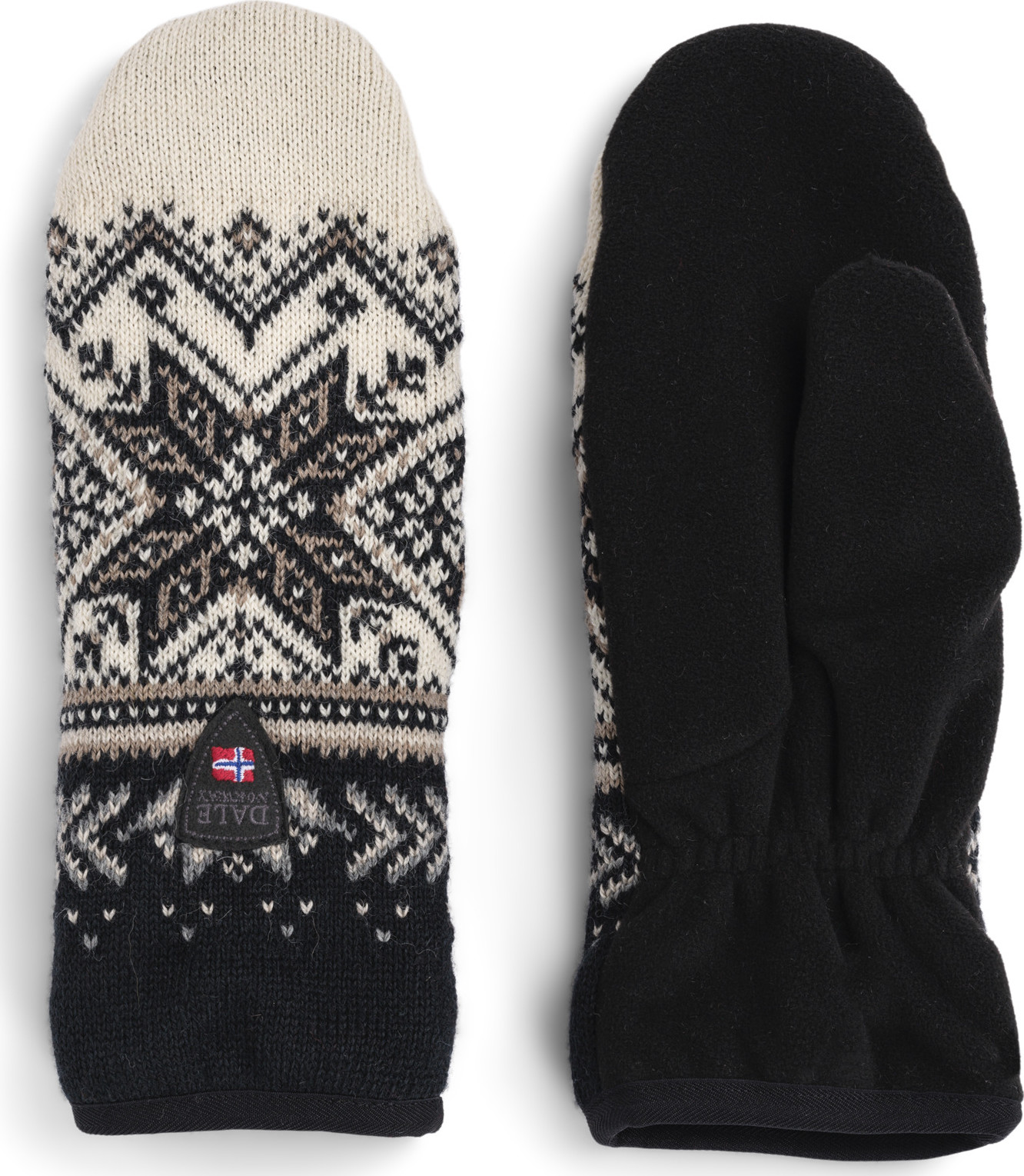 Dale of Norway Vail Polar Mittens Black/Offwhite/Sand Mel, S