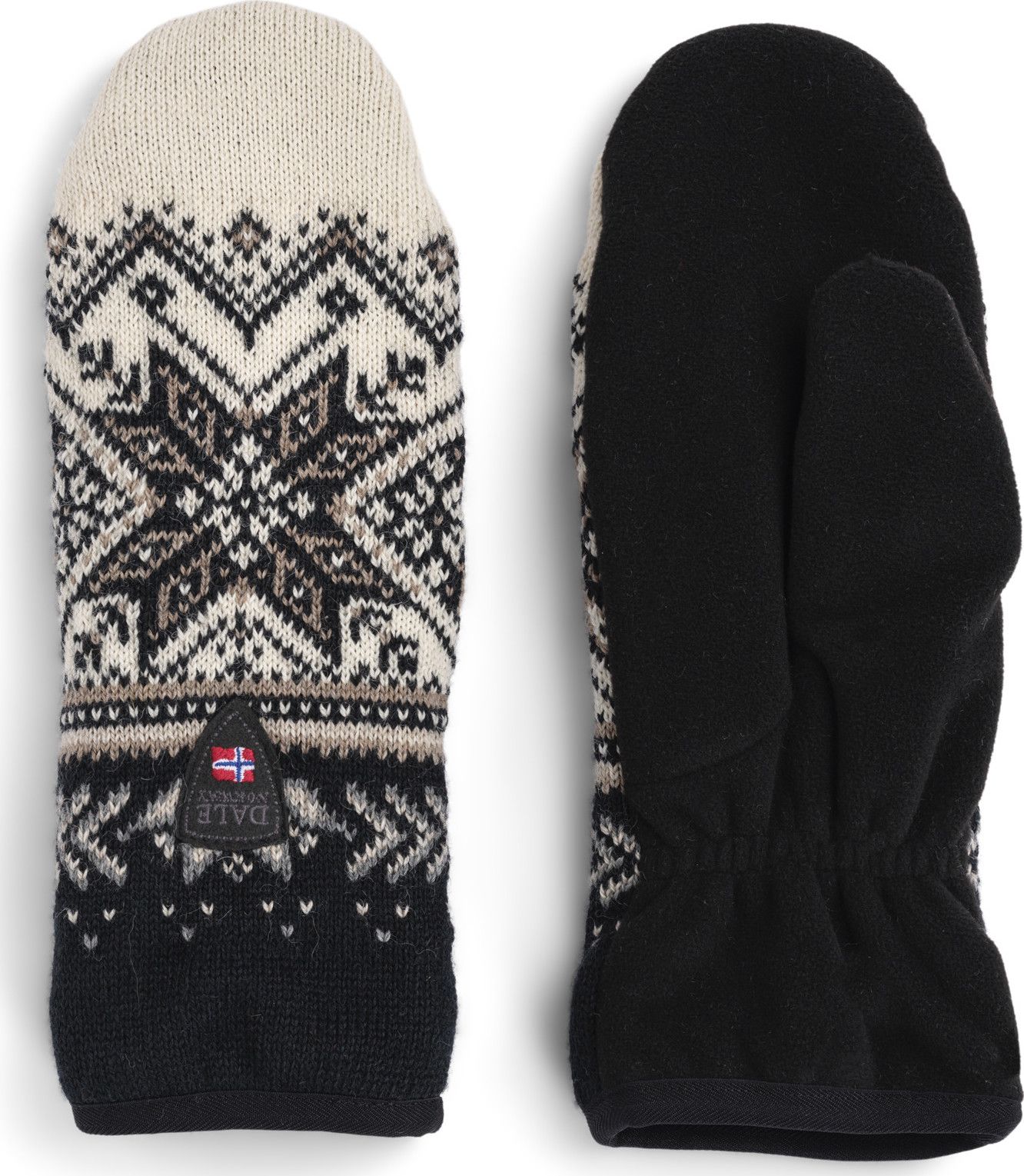 Dale of Norway Vail Polar Mittens Black/Offwhite/Sand Mel