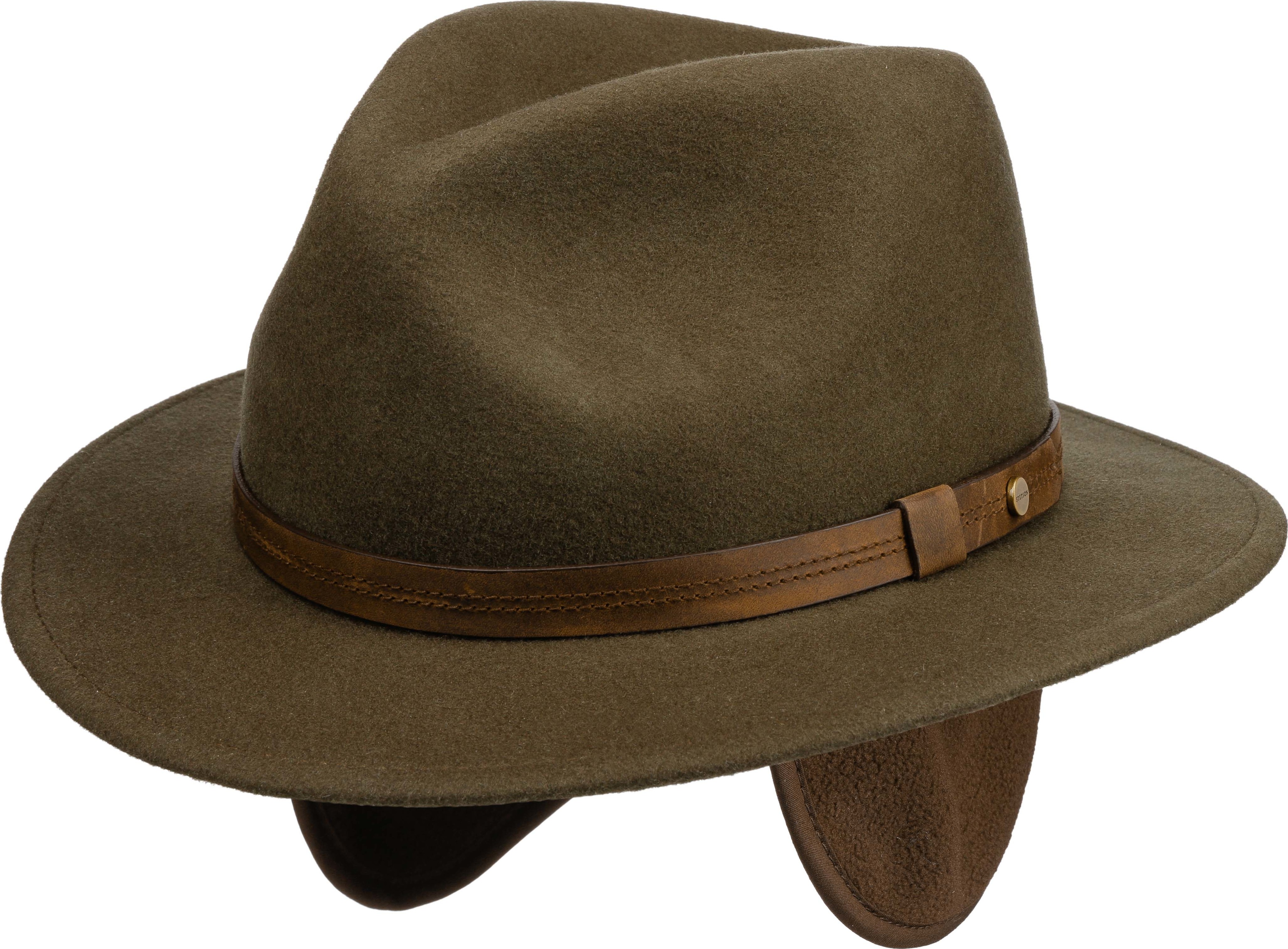 Stetson Men’s Traveller Wool Felt with Ear Flaps Serpent