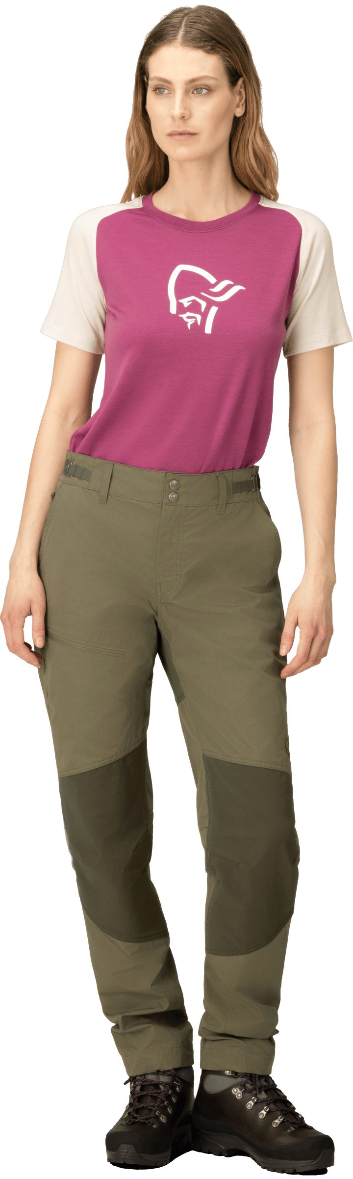 Norrøna Women's Femund Mid Cotton Pants Olive Night Norrøna