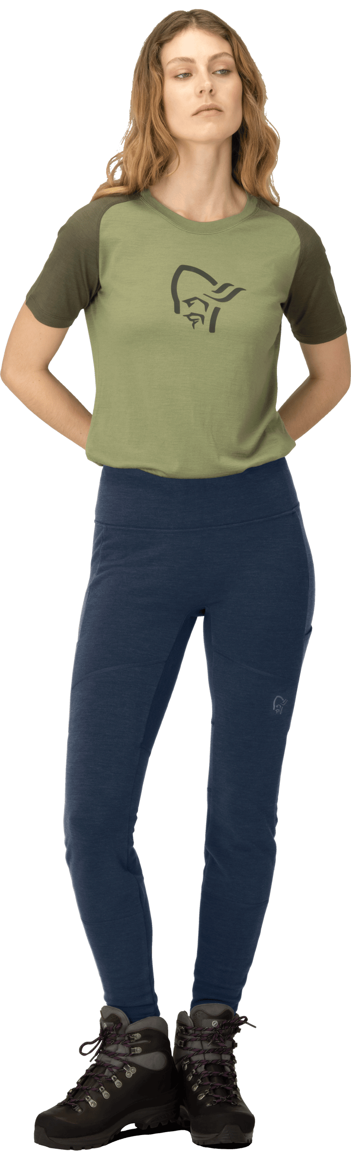 Norrøna Women's Femund Warmwool Flex2 Tights Indigo Night Norrøna