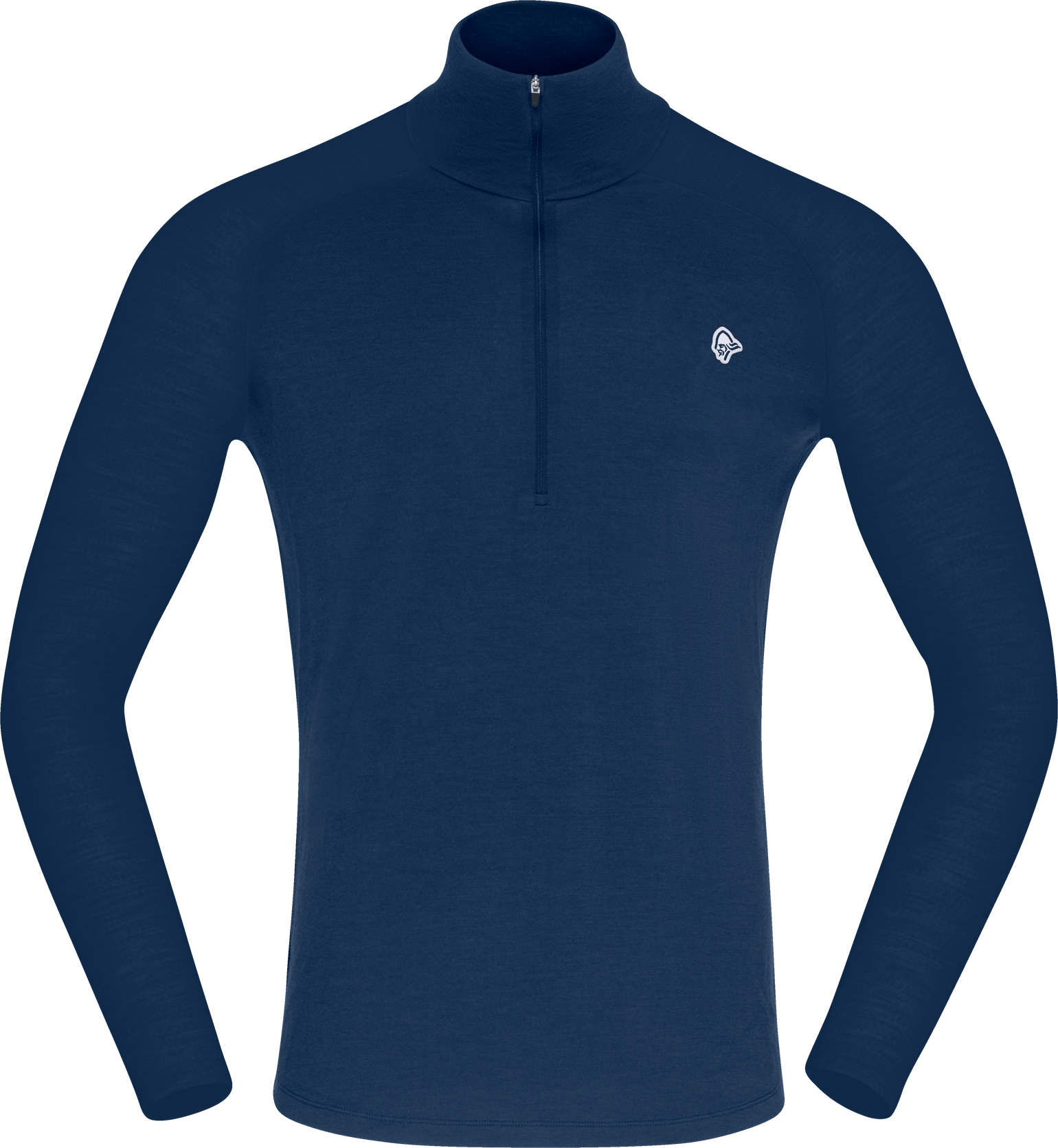 Norrøna Men's Femund pureUll Zip Neck Indigo Night