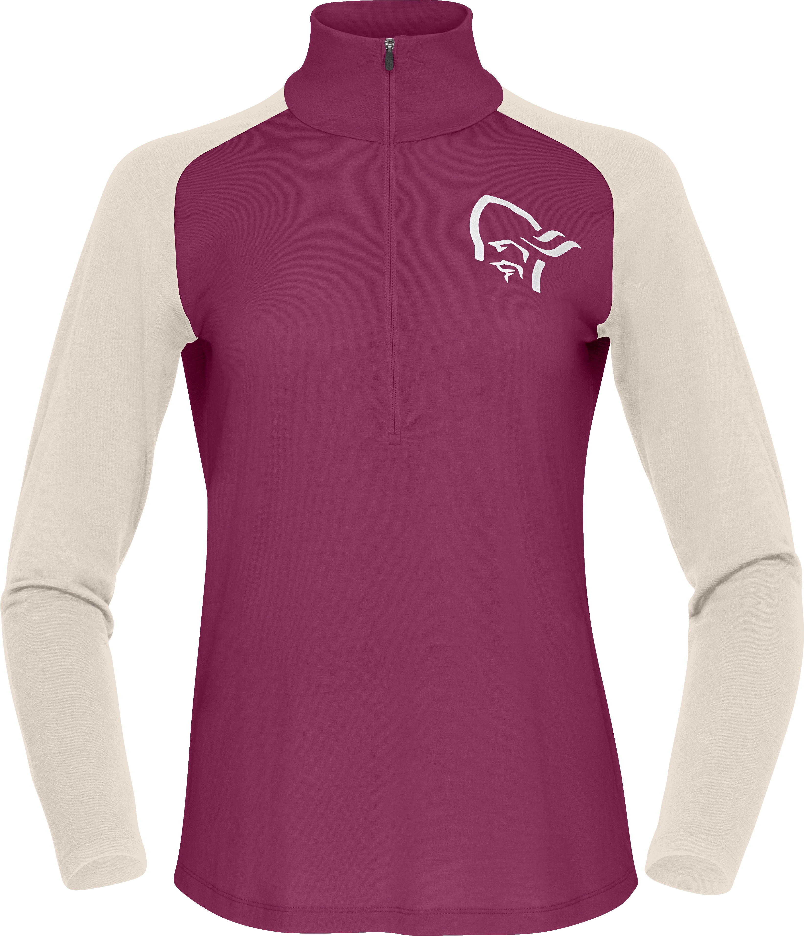 Norrøna Women’s Femund pureUll Zip Neck Violet Quartz