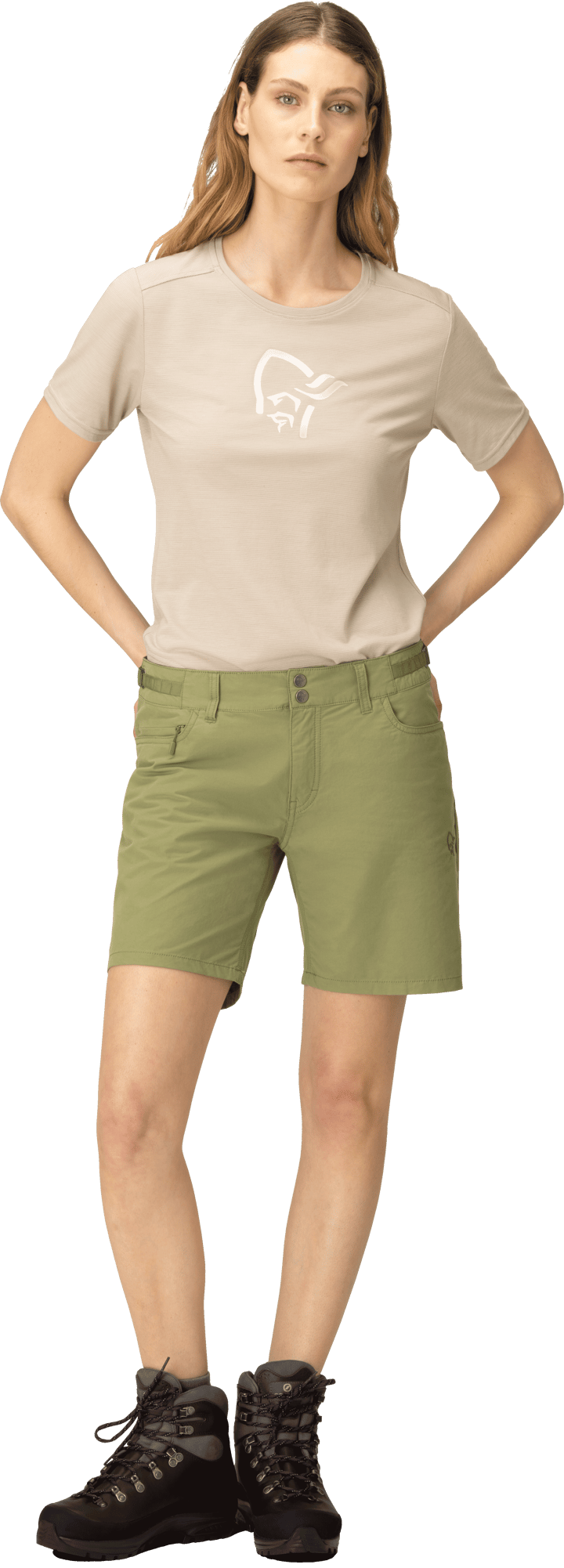 Norrøna Women's Femund Cotton Shorts Loden Green Norrøna