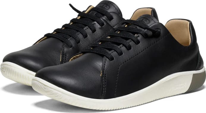 Black leather tennis shoes for women on sale