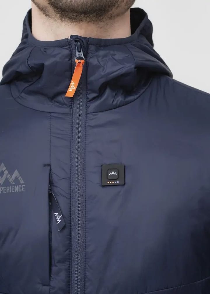 Heat Experience Men's HeatX Heated Hybrid Jacket Navy Blue Heat Experience