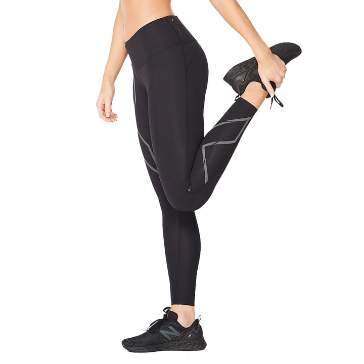 Women's Light Speed Mid-Rise Compression Tights BLACK/ BLACK REFLECTIVE