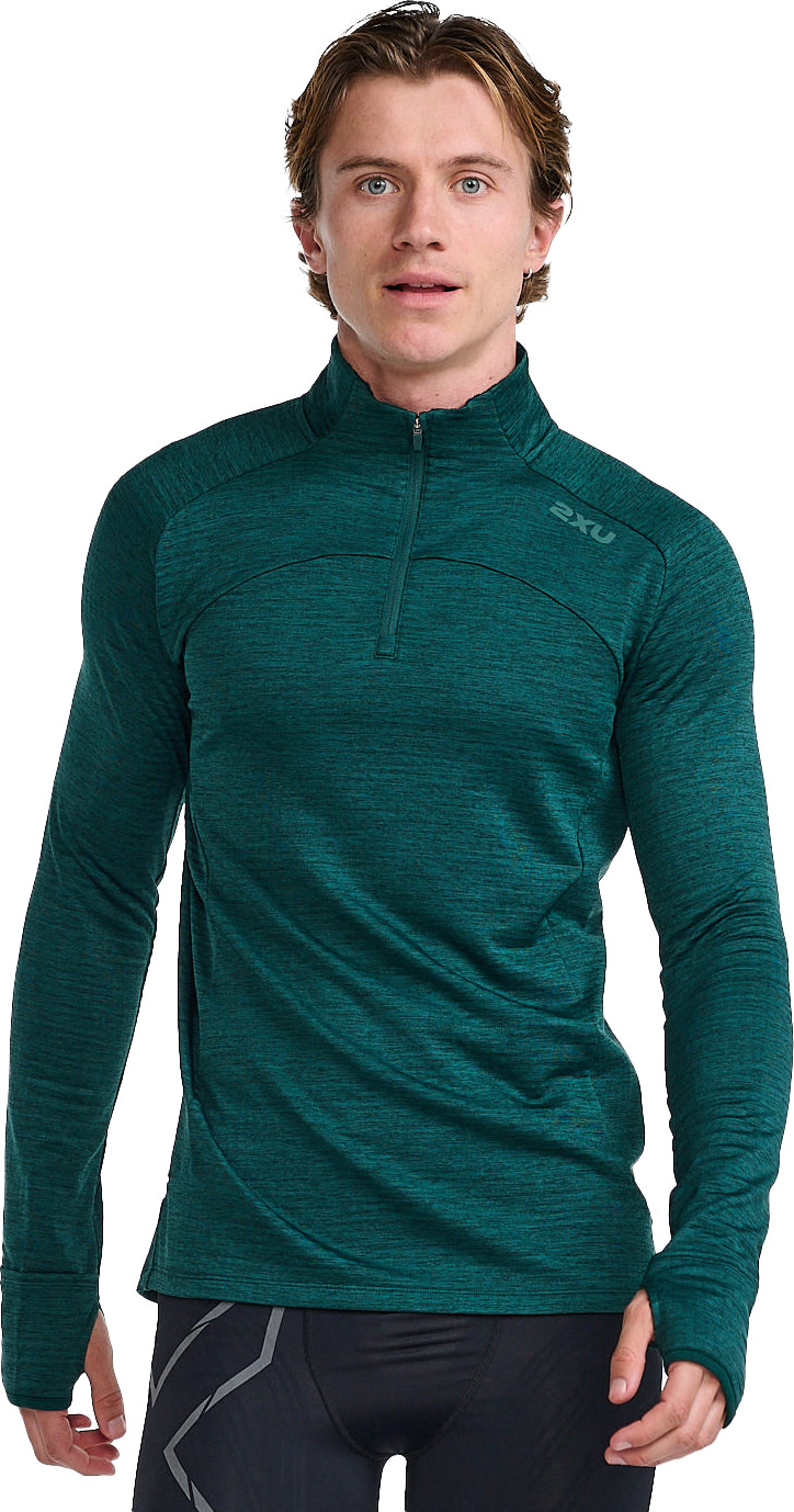 2XU Men’s Ignition 1/4 Zip Pine/Pine Reflective