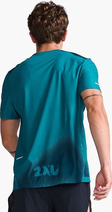 2XU Men's Light Speed Tee Jade X/Glacier Reflective 2XU