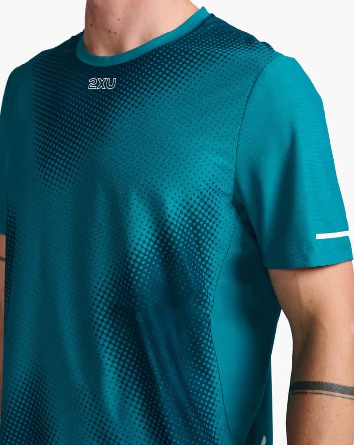 2XU Men's Light Speed Tee Jade X/Glacier Reflective 2XU