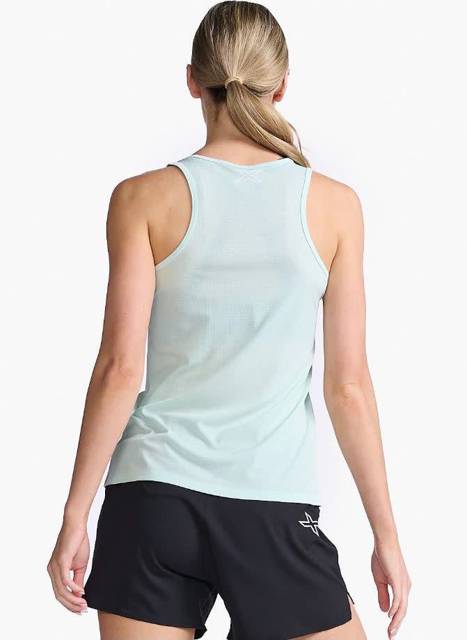 2XU Women's Aero Singlet Glacier/White Reflective 2XU