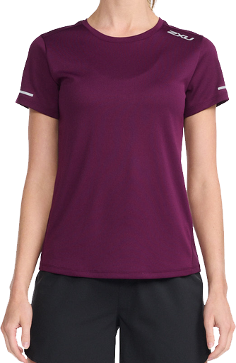 2XU Women’s Aero Tee Beet/Silver Reflective