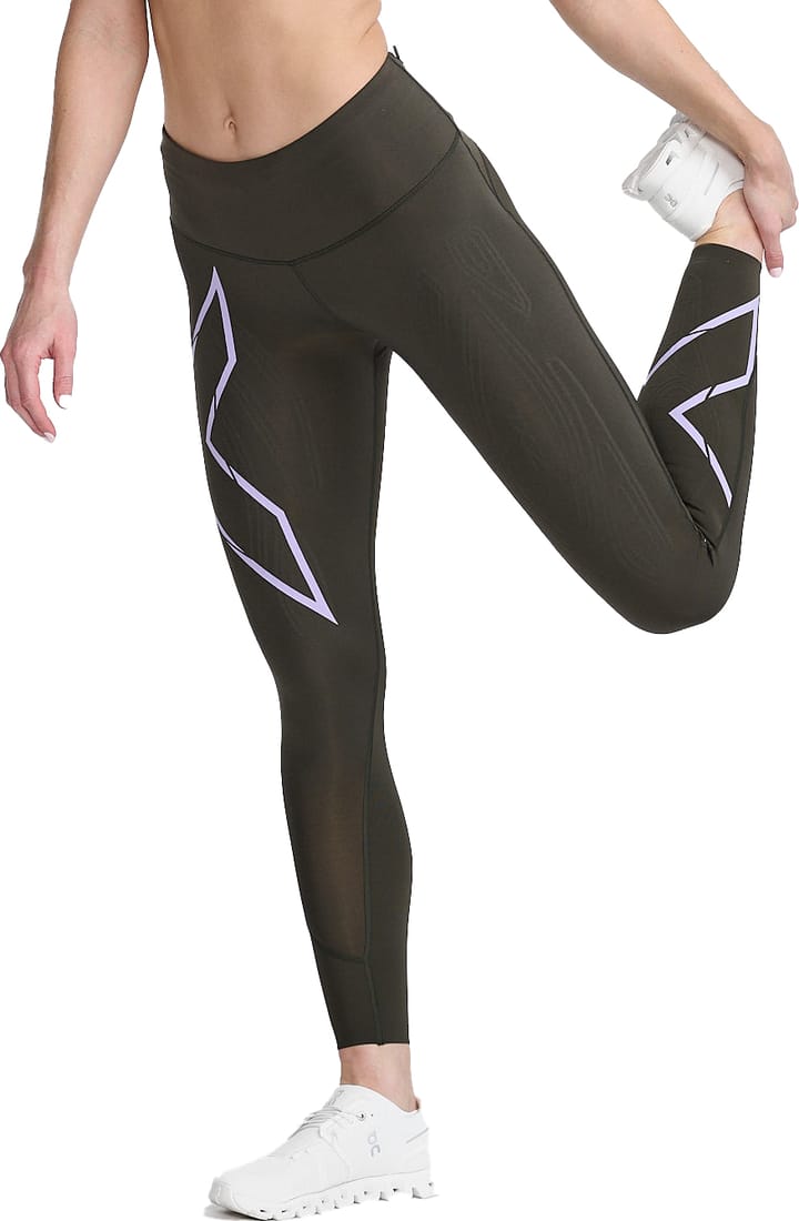 Women's Light Speed Mid-Rise Compression Tights FLINT/LAVENDER REFLECTIVE, Buy Women's Light Speed Mid-Rise Compression Tights FLINT/LAVENDER  REFLECTIVE here