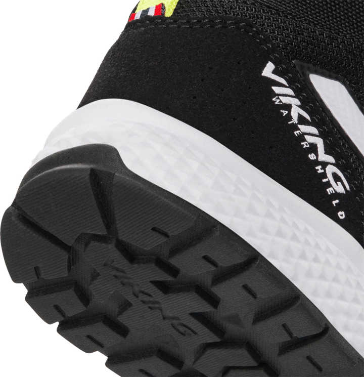 Viking Kids' Century Mid Waterproof 2V Velcro Black/Lime Viking Footwear