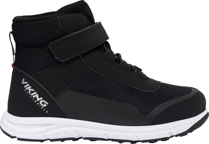 Viking Kids' Knapper Reflective Mid Waterproof 1V Black Viking Footwear