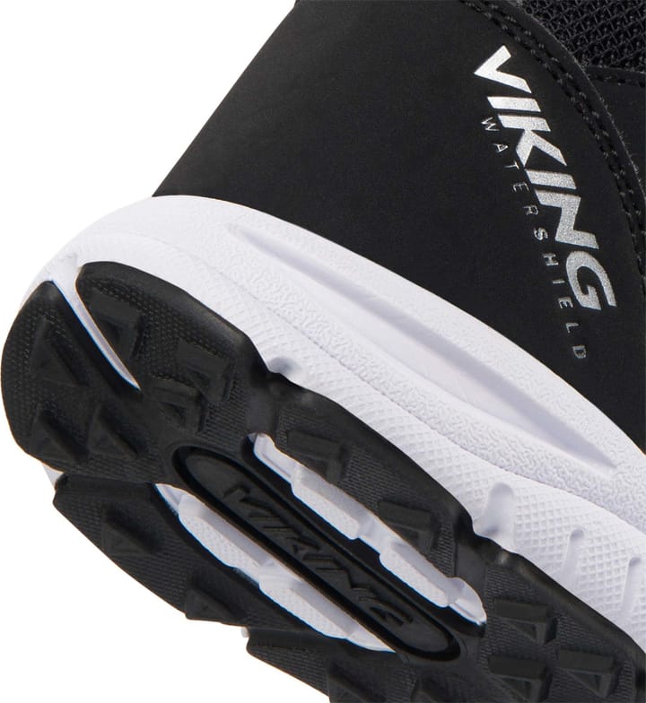 Viking Kids' Knapper Reflective Mid Waterproof 1V Black Viking Footwear