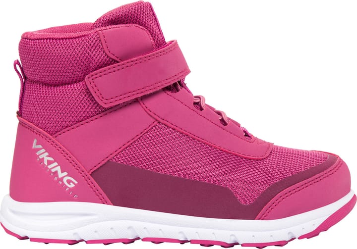 Viking Kids' Knapper Reflective Mid Waterproof 1V Plum Viking Footwear