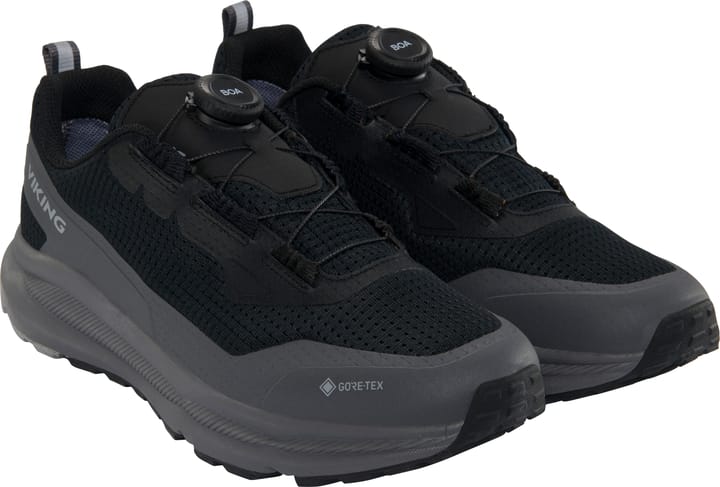 Viking Footwear Men's Motion Low Gore-Tex Boa  Black/Charcoal Viking Footwear