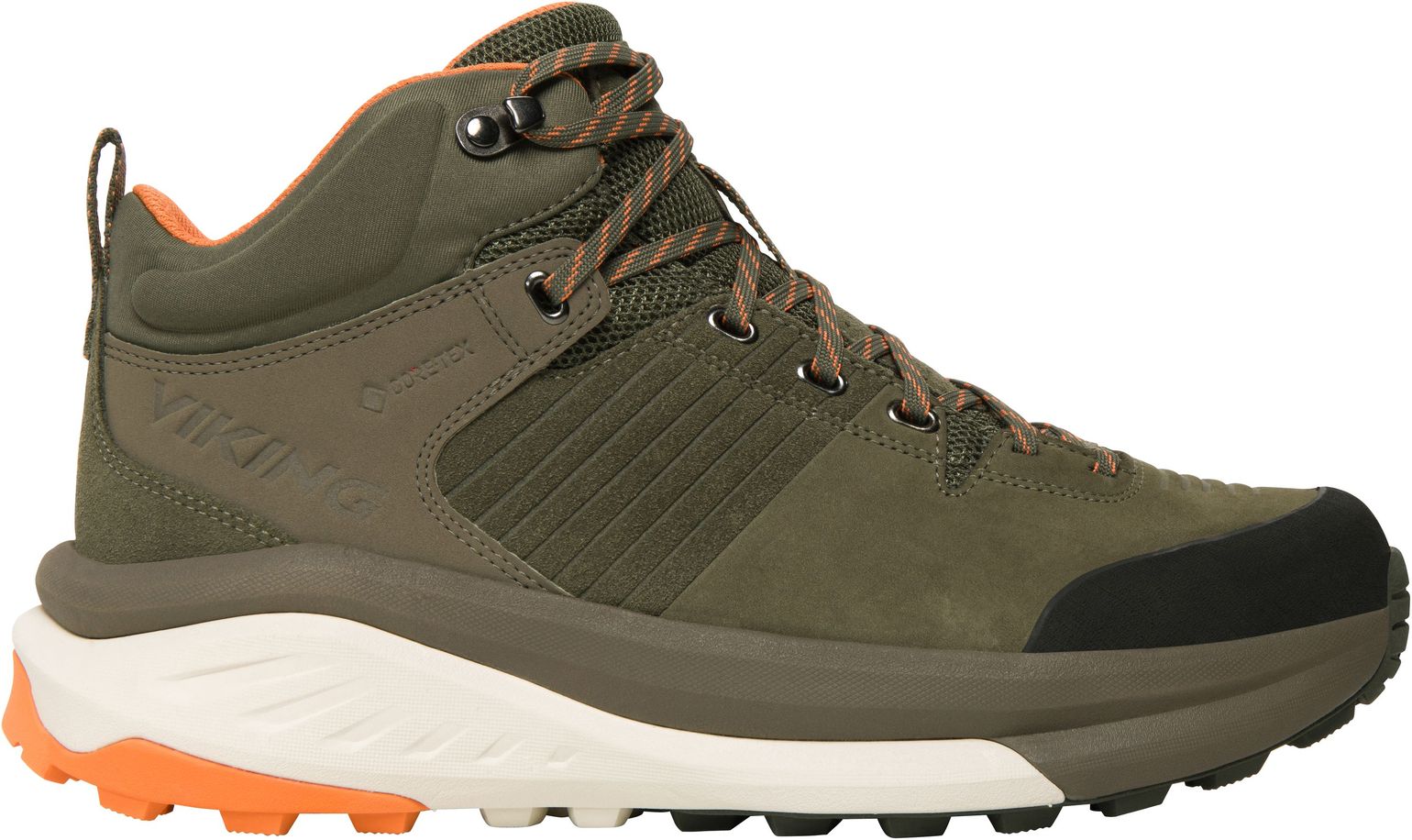 Viking Footwear Men's Cerra Hike Mid Gore-Tex Olive/Orange