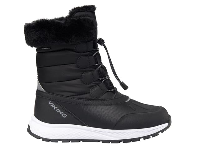 Viking Footwear Juniors' Equip Warm Waterproof Zip Black/Granite Viking Footwear