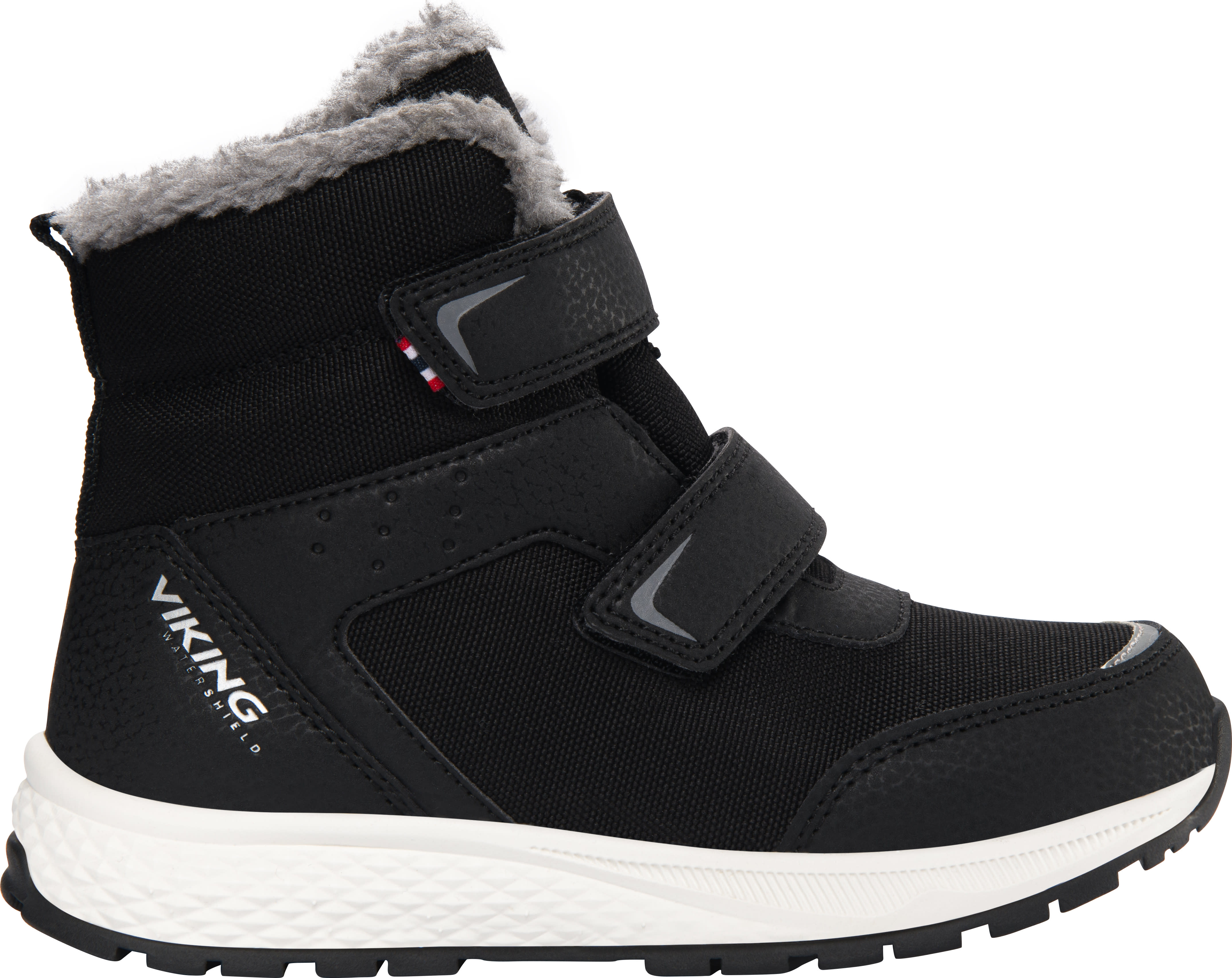 Viking Footwear Kids’ Equip Warm Waterproof 2v Black/Grey