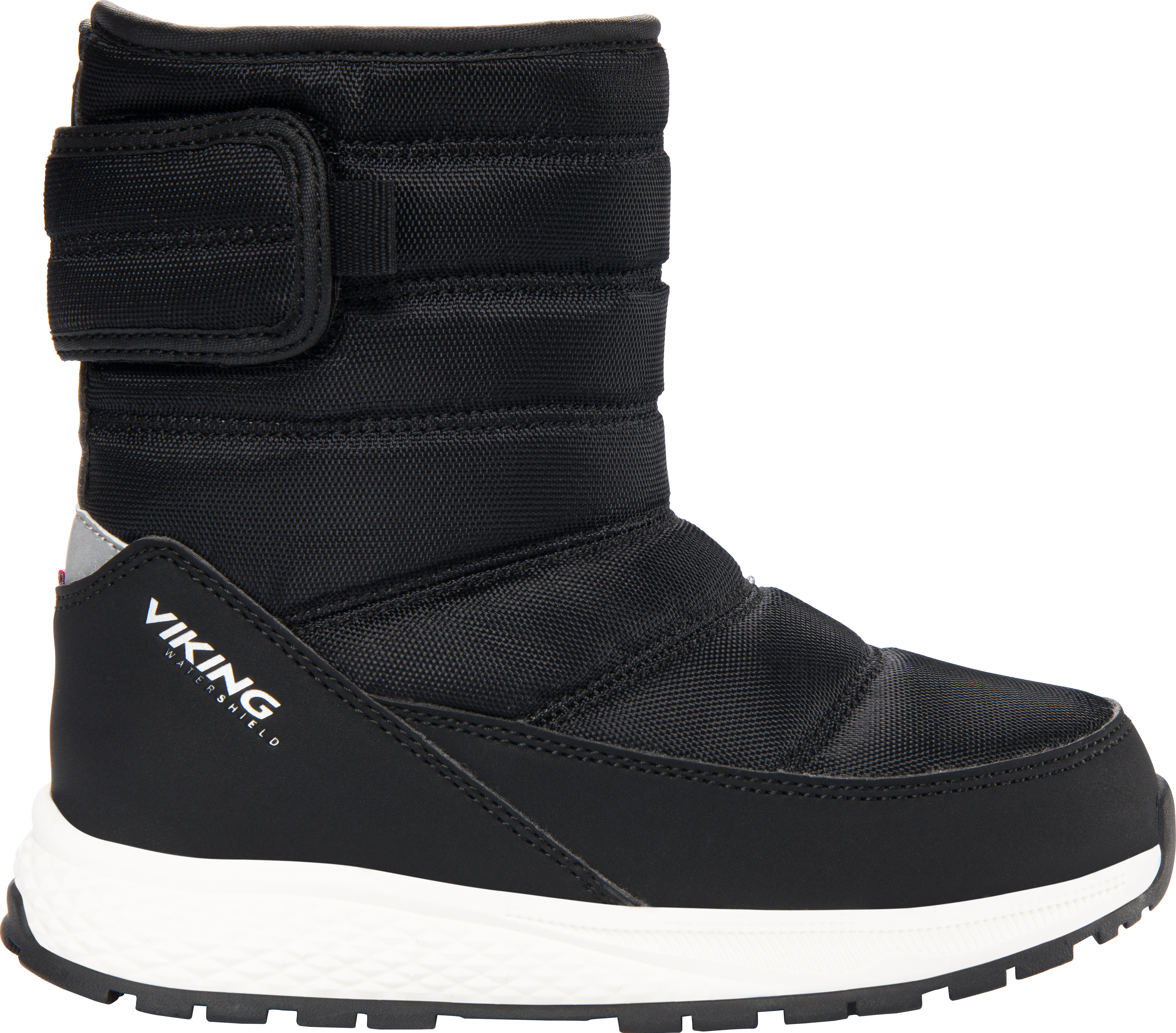 Viking Footwear Kids’ Equip Pull-On Warm Waterproof 1v Black