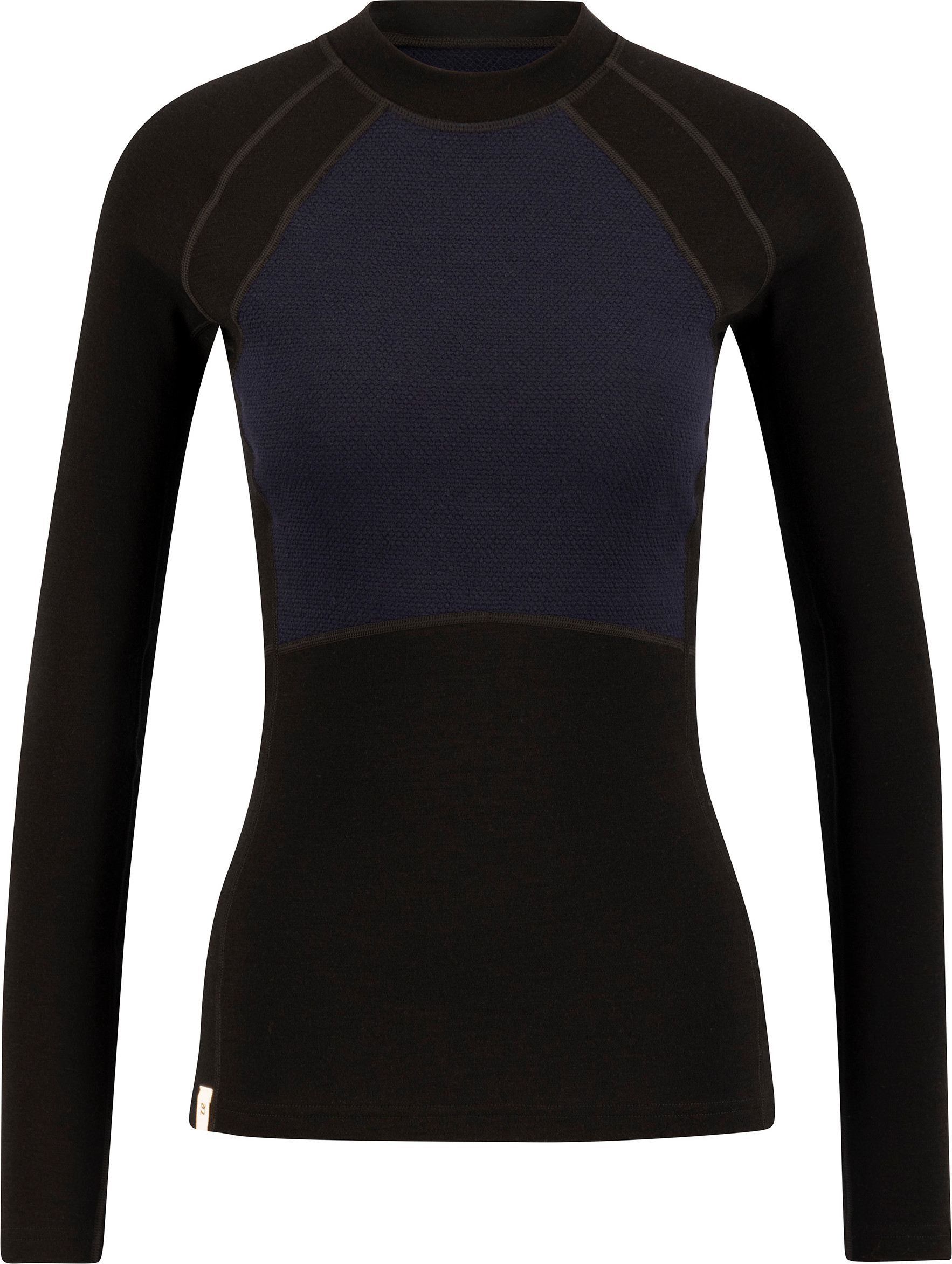 Ulvang Women’s Peak Map Crew Baselayer Black/Navy Blue