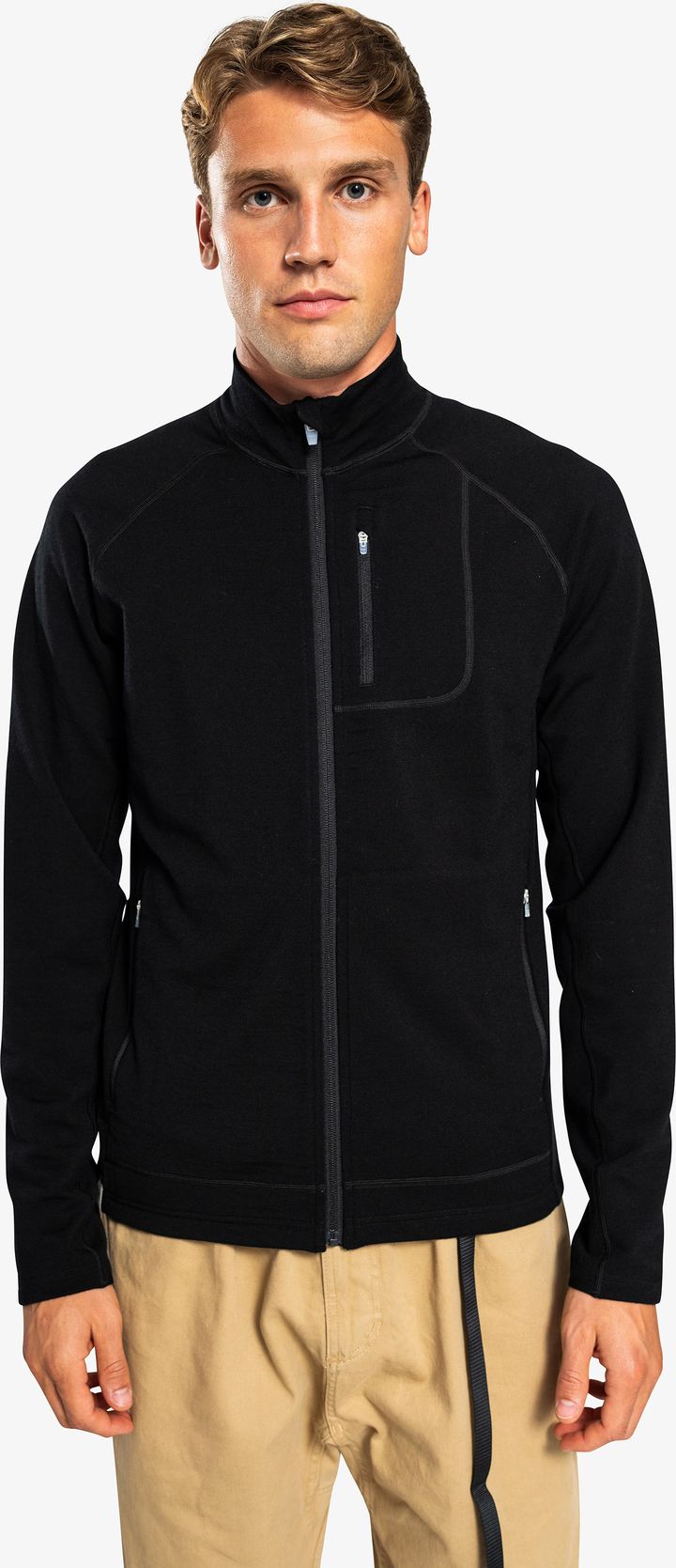 Ulvang Men's Alltime Bridge Full Zip Midlayer Black Ulvang