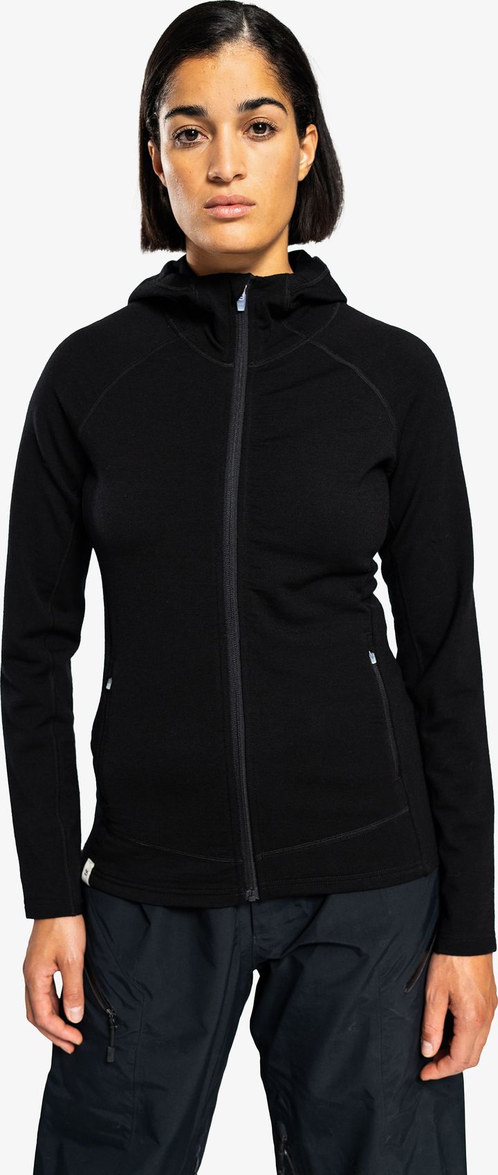 Ulvang Women's Alltime Bridge Hoodie Full Zip Midlayer Black Ulvang