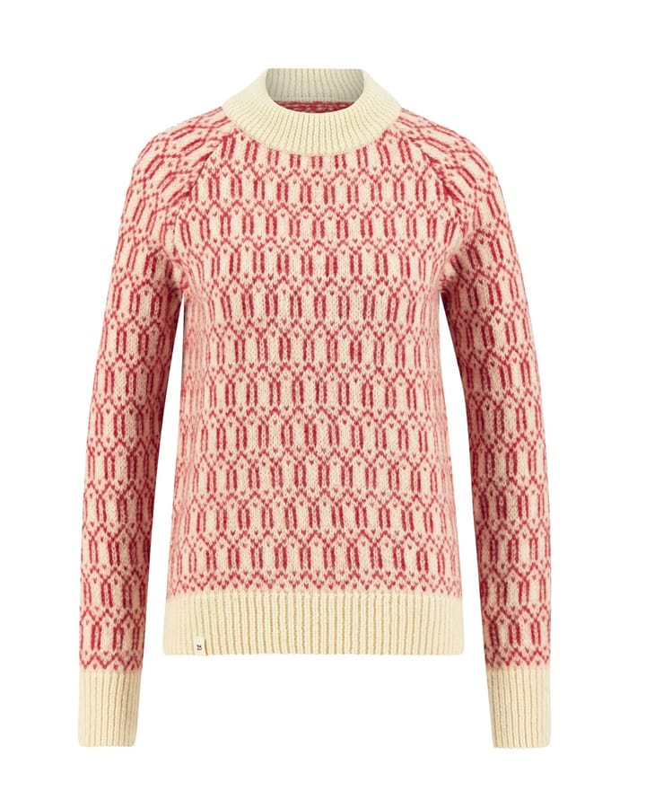 Ulvang Echo Mock Neck Sweater Womens Off White/Chilli Pepper Ulvang