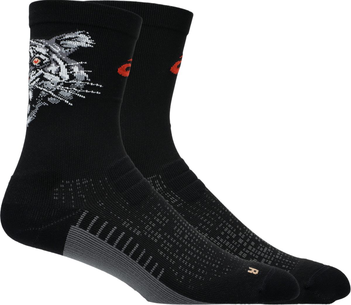 Asics Performance Run Sock Crew Performance Black/coral Reef