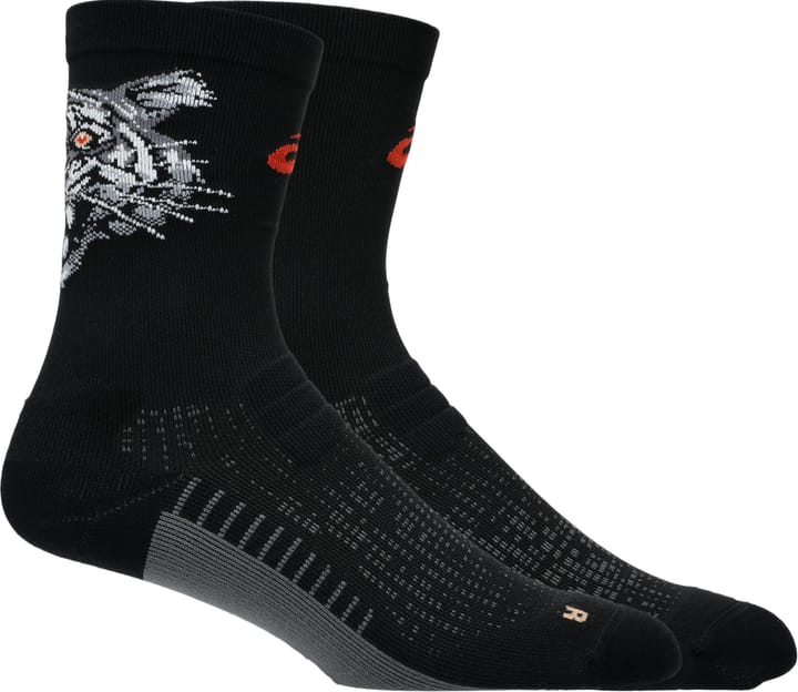 Asics Performance Run Sock Crew Performance Black/coral Reef Asics