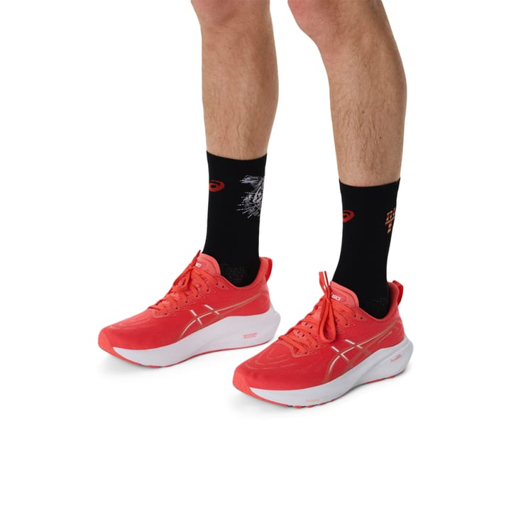 Asics Performance Run Sock Crew Performance Black/coral Reef Asics